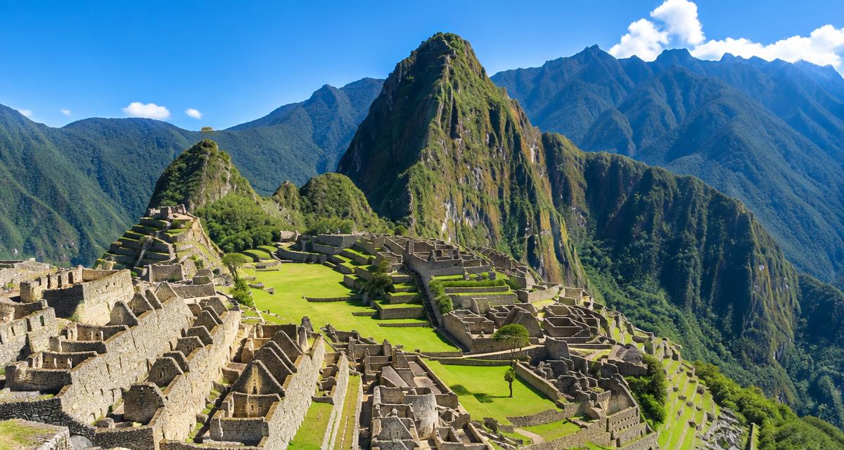 Ciudadela inca de Machu Picchu en Perú